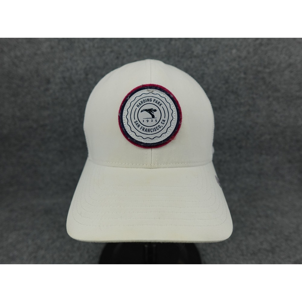 TravisMathew Hat Mens OSFM White Harding Park San‎ Francisco Trucker Snapback